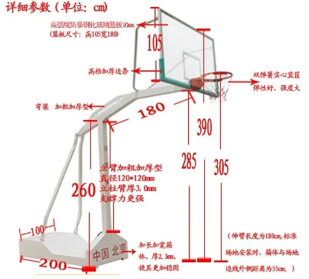 篮球场标准篮筐尺寸详解-第2张图片-www.211178.com_果博福布斯